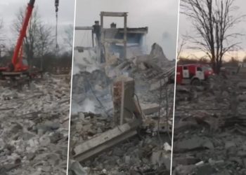Një shkollë plot me rezervistë rusë dhe pjesëtarë të Wagnerit bëhet rrafsh me tokë, ukrainasit e godasin me HIMARS – publikohen pamjet