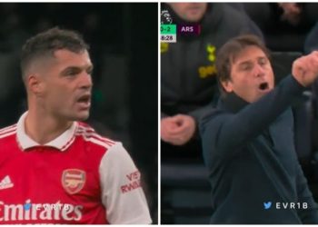 Jo vetëm me lojtarët dhe tifozët e Tottenhamit, Granit Xhaka u përplas edhe me Antonio Conten