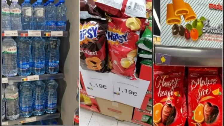 Dënohen mbi 30 biznese deri në 10 mijë euro – produkteve të Serbisë, ia ndërruan flamurin