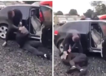 I kapi hajnat duke vjedhur në veturë, boksieri i rrah brutalisht