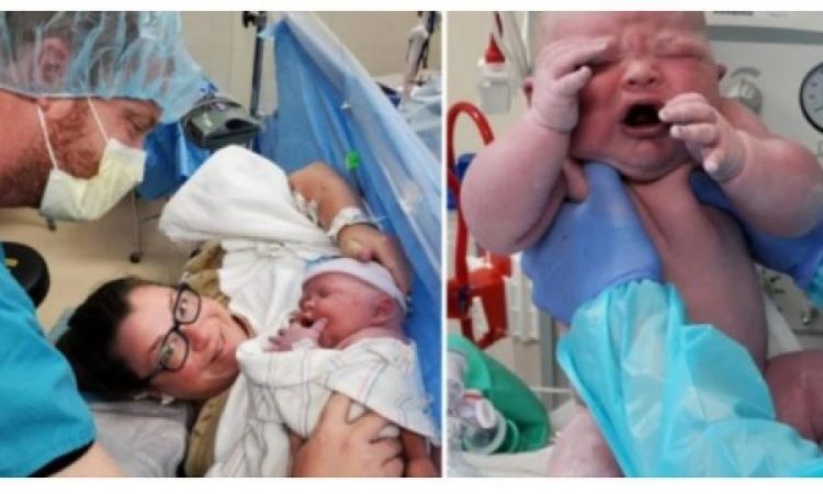 Lind një foshnjë “gjigande”me peshë 7.3 kg