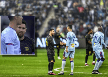 Fytyra e Messit u kap nga kamera kur ishte pranë CR7, Leo po e shikonte me vëmendje(FOTO)