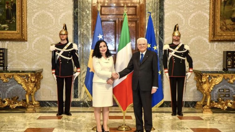 Osmani në takim me Mattarella: Na bashkon orientimi ynë për paqe, demokraci e sundim të ligjit