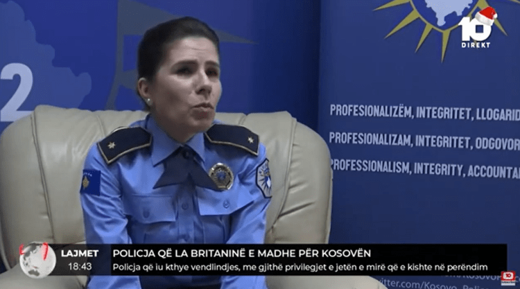 Policja që la Britaninë e Madhe për Kosovë