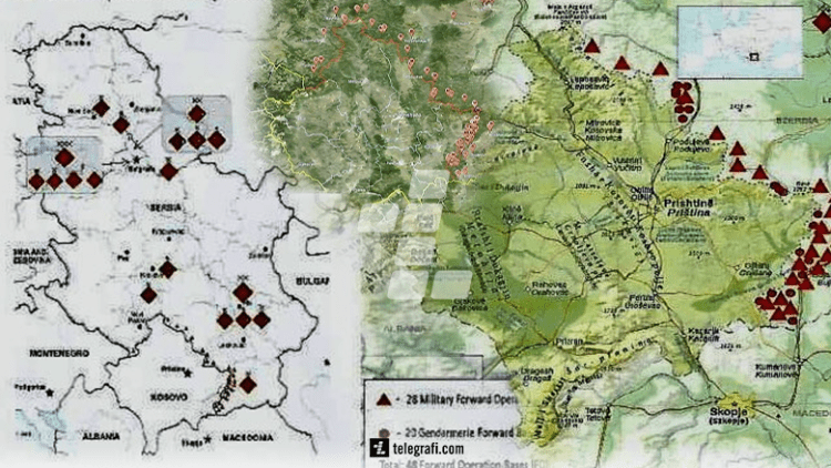 Analisti boshnjak publikon dokumente për vendndodhjen e 48 bazave operuese ofensive që Serbia vendosi në kufirin me Kosovën