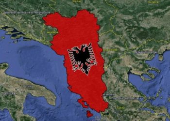 Më të mëdhenj se Serbia, Enciklopedia gjermane: Trojet etnike shqiptare 91.400 km2