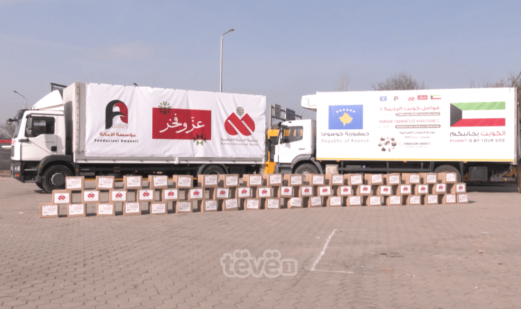 Karavani i bamirësisë me pako ushqimore në Fushë-Kosovë e Skenderaj