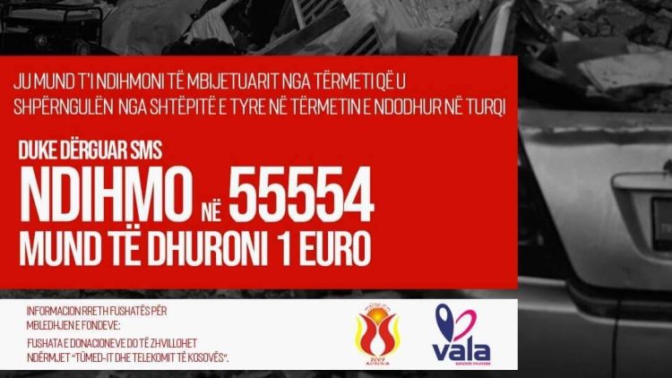 TUMED FILLOI FUSHATËN E NDIHMËS PËR VIKTIMAT E TËRMETEVE ME MBËSHTETJEN E TELEKOMIT TË KOSOVËS
