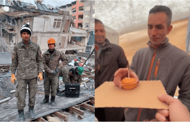 Ushtari i FSK-së feston ditëlindjen në rrënojat e tërmetit në Turqi