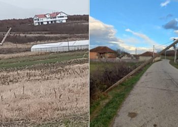 Erërat e forta dëmtojnë shtyllat elektrike në disa rajone të Kosovës