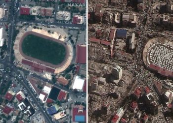 Imazhet satelitore të qyteteve turke para dhe pas tërmetit