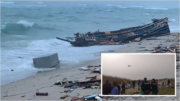 Dhjetëra emigrantë të vdekur, pasi një anije “u përplas me shkëmbinj” në brigjet e Italisë