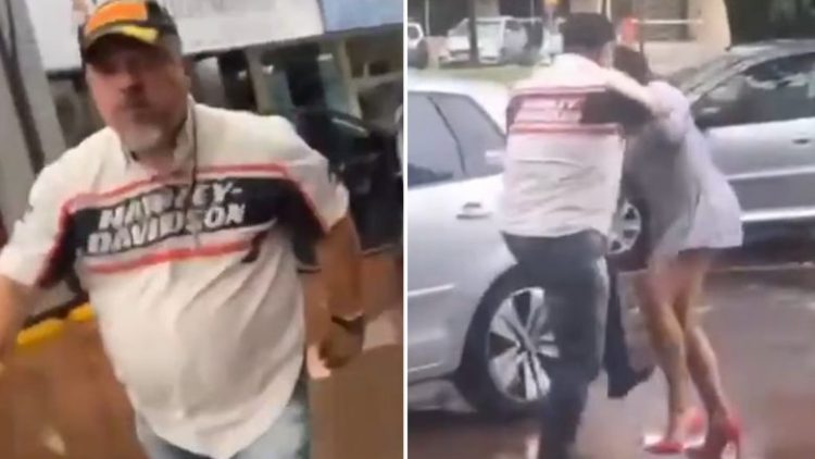 Avokati ia shkulë flokët koleges dhe e përplas në mes të rrugë (VIDEO)