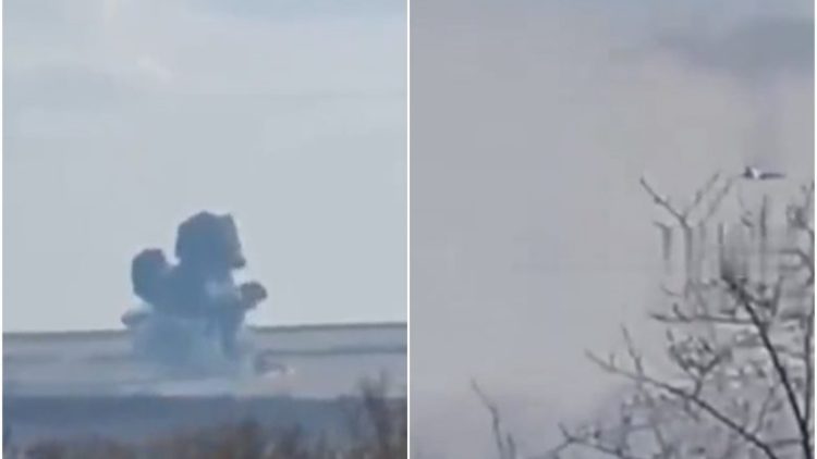 Publikohen pamje të reja të rrëzimit të aeroplanit rus në Ukrainë(VIDEO)