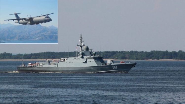 Anije ruse manovra pranë Shqipërisë, mediat italiane: Aeroplanët u ngritën në qiell (Video)