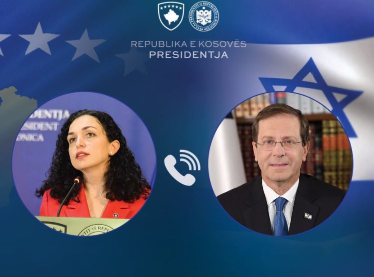 Osmani në bisedë telefonik me presidentin izraelit: Kosova e përkushtuar për ta thelluar bashkëpunimin me Izraelin