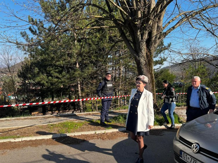 Voton kandidatja e pavarur serbe për kryetare të Zveçanit, shoqërohet nga Policia e Kosovës