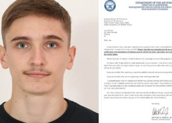 I riu nga Kosova, Jon Musliu pranohet në Akademinë e Forcave Ajrore të SHBA-së