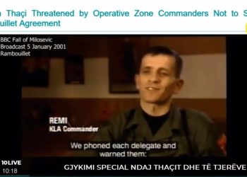 Del video e Remit për kërcënim ndaj Thaçit: Do ta rrëzojmë aeroplanin nëse e pranoni Rambujenë