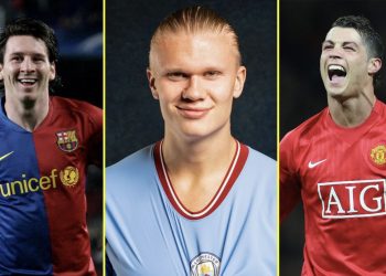 Guardiola krahasoi Haaland, Messi dhe Ronaldo