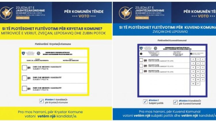 KQZ publikon fletëvotimet për zgjedhjet në veri