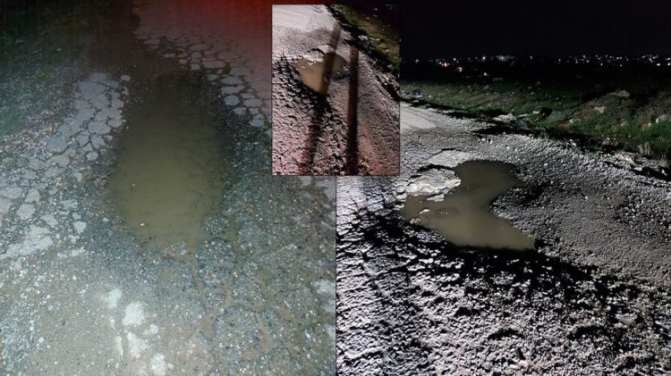 Qytetari raporton për gropa në rrugë që prej kohësh janë hapur: Shumë vetura janë dëmtuar