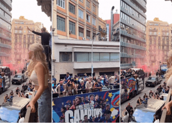 Barcelona fitoi titullin e 27 kampion, shikoni çfarë bën “tifozja e nxehtë” para lojtarëve katalanas (Video)