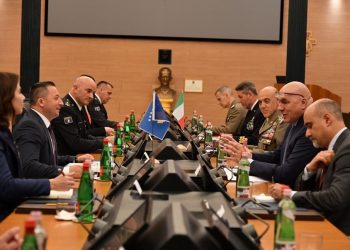 Ministri Mehaj pritët në takim nga Ministri i Mbrojtjes i Republikë së Italisë, Guido Crosetto