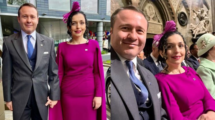 Presidentja e Kosovës, Vjosa Osmani po shkëlqen me dukjen në ceremoninë e kurorëzimit të Mbretit Charles III