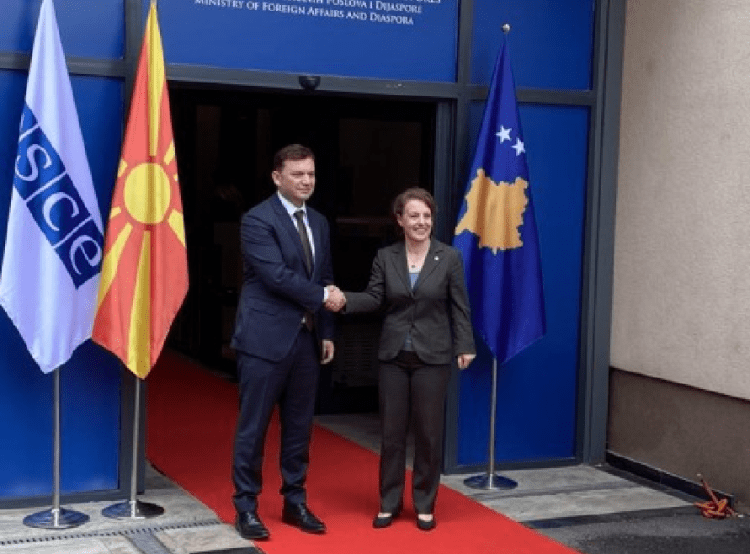 Gërvalla pret në takim kryediplomatin maqedonas