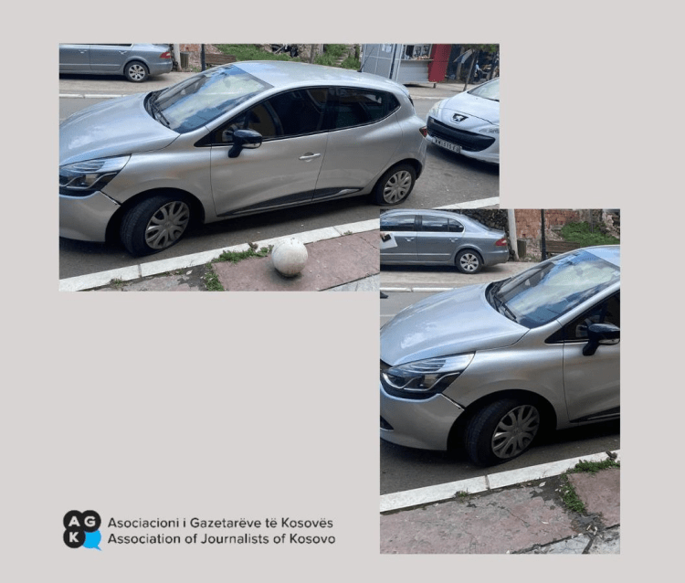 Vandalizohet vetura e Kanal 10 në Zveçan