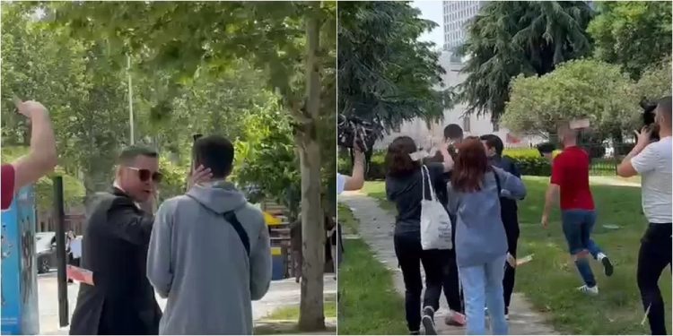 Hajdut!”-minisitri sulmohet “me para” nga aktivistë të Lëvizjes Bashkë (VIDEO)
