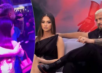 Kiara dhe Luizi të pandashëm, të përqafuar interpretojnë këngën e tyre në skenë (video)