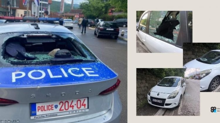 Sulmohet vetura e policisë në Zveçan