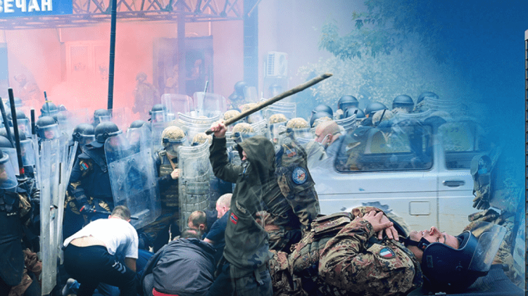 Vazhdojnë sulmet e serbëve në veri, gjuajnë me shok-bomba në stacionet policore në Mitrovicë të veriut dhe Zveçan