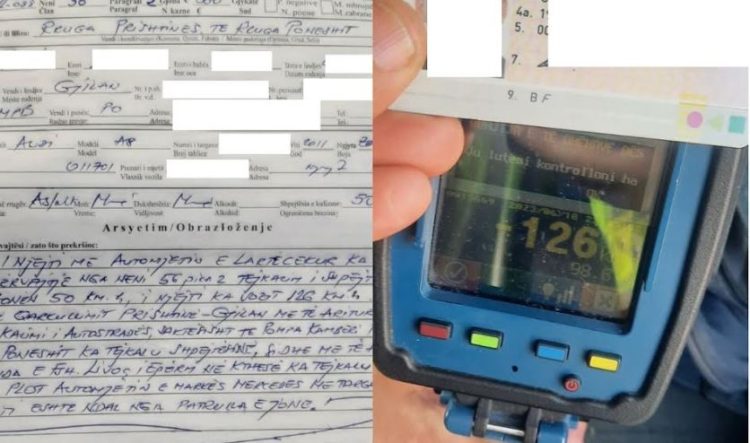 Tejkaloi shpejtësinë, gjilanasi dënohet me … euro nga policia