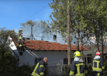 Zjarr i madh në Ortakoll të Prizrenit, digjet një shtëpi (VIDEO)