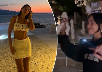 Dua Lipa publikon video duke kërcyer valle tradicionale me familjarët në Sarandë
