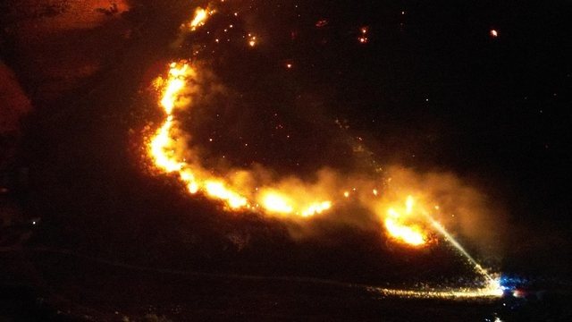 Zjarr masiv në jug të Shqipërisë
