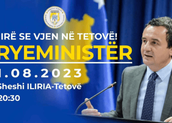 Kryeministri Kurti sot për vizitë në Shkup e Tetovë