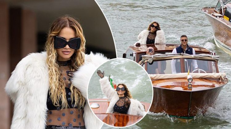 Rita Ora mahnit me dukjen në Festivalin e 80-të të Filmit në Venecia
