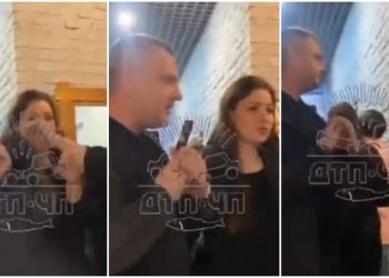 Rusja kundërshton pushtimin e Ukrainës, një burrë ushtron dhunë ndaj saj (Video)