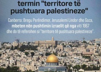 Australia rivendos përdorimin e termit “territoret e pushtuara palestineze”