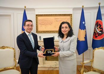 Presidentja Osmani pret në takim lamtumirës ambasadorin e Belgjikës