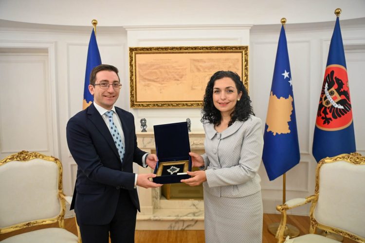 Presidentja Osmani pret në takim lamtumirës ambasadorin e Belgjikës