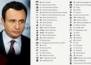 Kryeministri prezanton në detaje para botës arsenalin e armëve të sekuestruara: Serbia duhet..