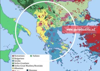 “Me të verdhë janë shqiptarë, oh ç’na kanë bërë”! Në sa kilometra katrorë shtriheshim dhe sa ishim në 1900, gazetari publikon hartën