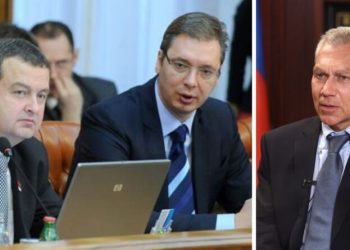 Pas sulmit të djeshëm terrorist në veri të Kosovës, Vuçiqi dhe Daçiqi u takuan me ambasadorin rus në Serbi