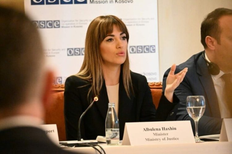 Raporti i OSBE-së për paraburgimin, Haxhiu: Të aplikohet sidomos për veprat penale si krimi i organizuar