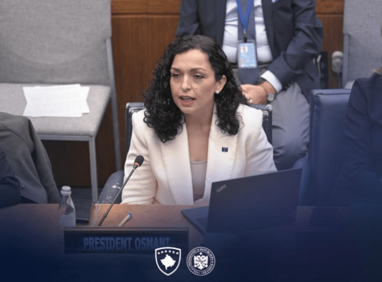 Presidentja Osmani deklarohet para mbledhjes së Këshillit të Sigurimit të OKB-së për Kosovën